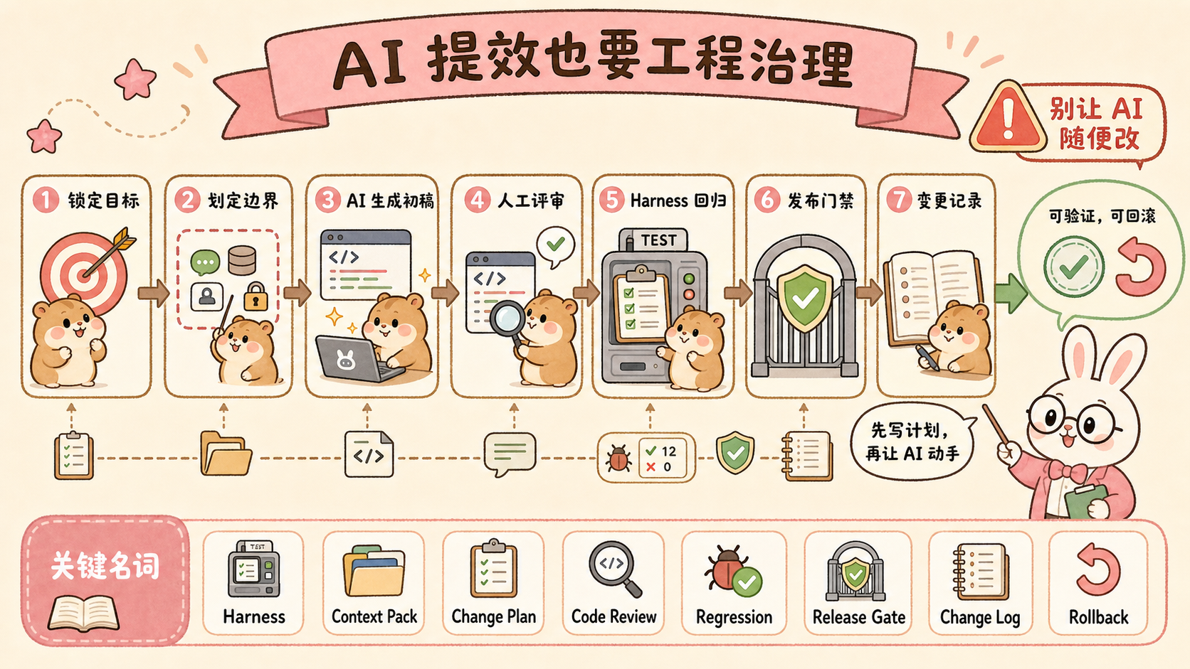Eval Harness 迭代治理发布门禁图